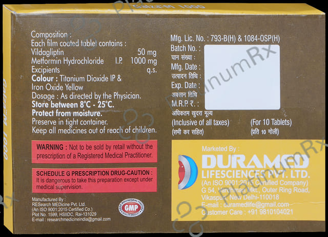 Galza-M 1000 Tablet 10 Tablet