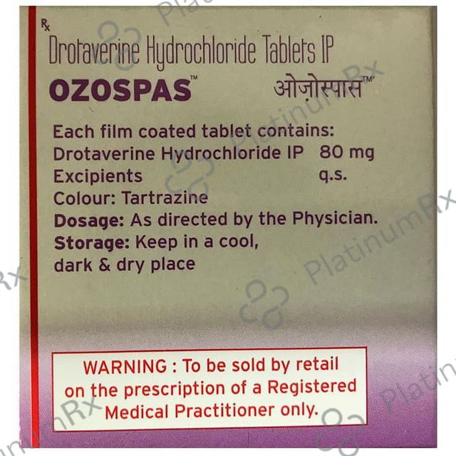 Ozospas 80mg Tablet 10s