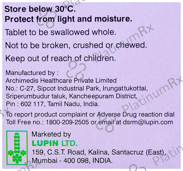 Carvistar CR 20mg Tablet 10s