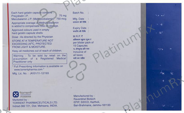 Pregalin M 75 Capsule 15 capsules