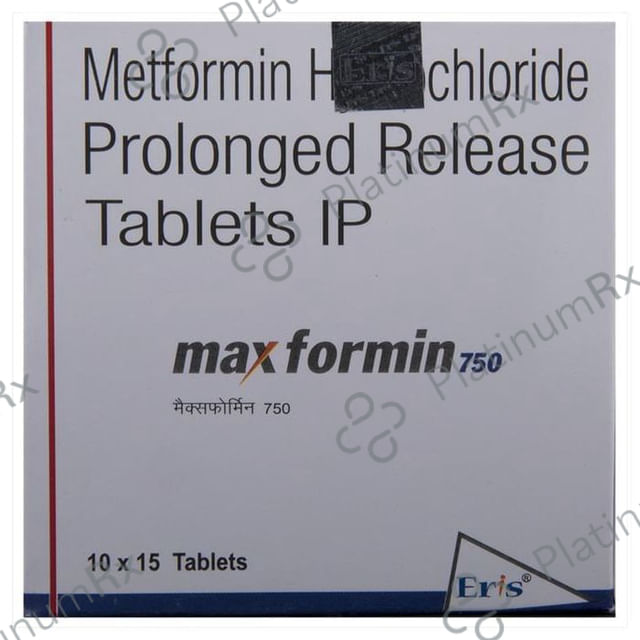 Maxformin 750mg Tablet PR 15s