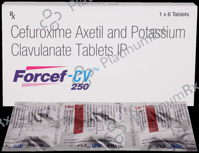 Forcef CV 250/62.5mg Tablet 6s