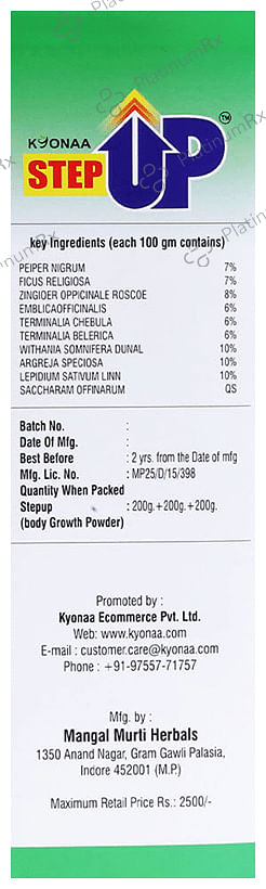 Step-Up Body Growth Powder (3 Each) 1 Box