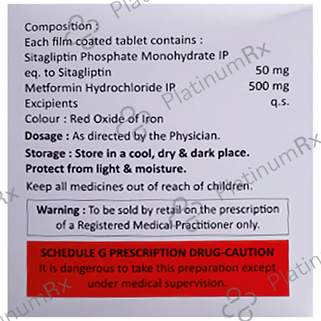 Sitaglize-M 50/500 Tablet