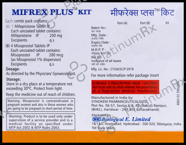 Mifrex Plus Kit Tablet