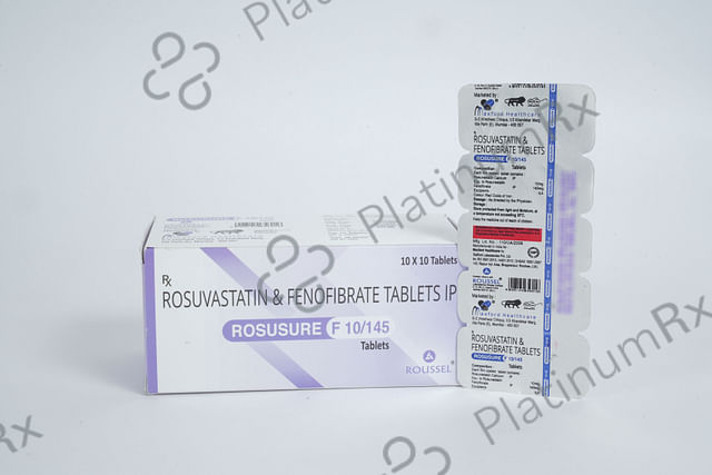 Rosusure F 10/145mg Tablet 10s