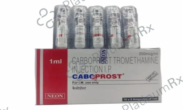 Caboprost 250mcg Injection 5X1ml