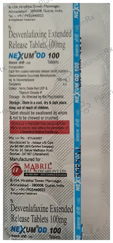 Nexum-OD 100 Tablet ER