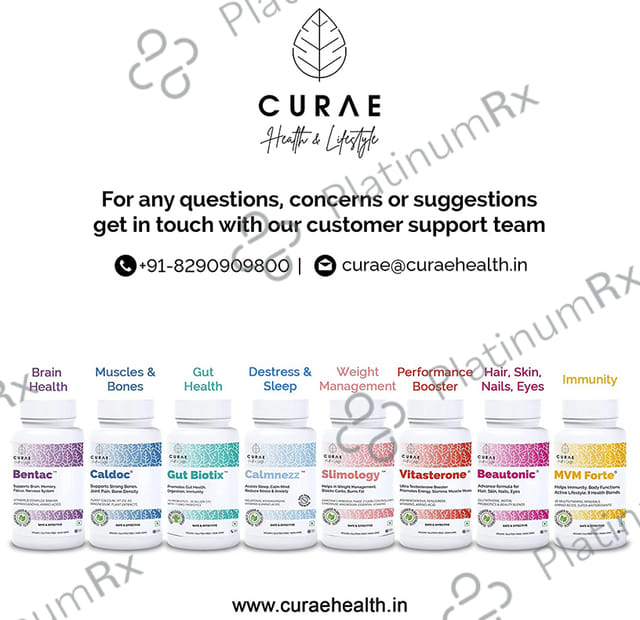 Curae Health & Lifestyle Caldoc Plant Calcium Vitamin D3 Tablet 60s