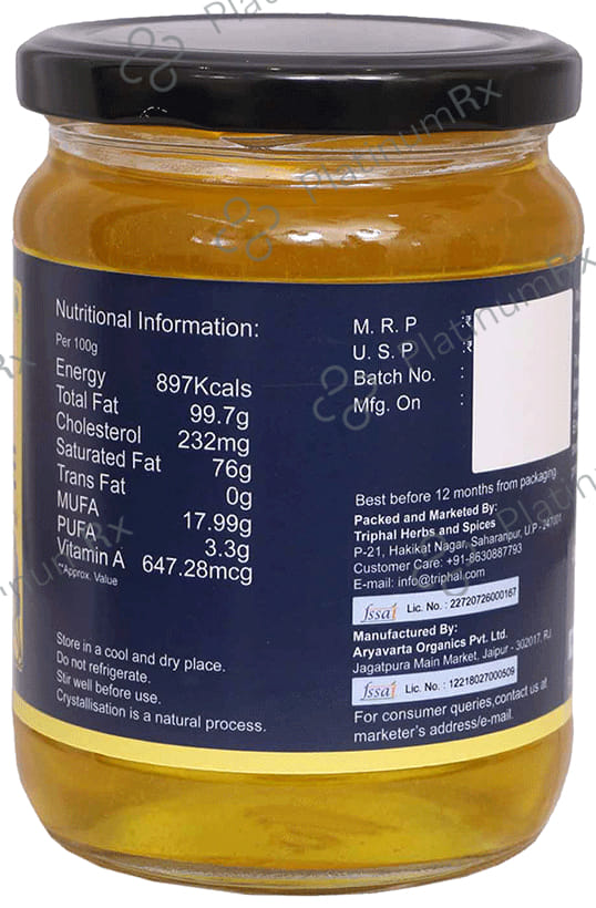 Triphal A2 Cow Desi Ghee 500 ml