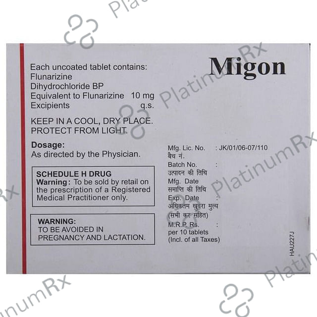 Migon 10mg Tablet 10s