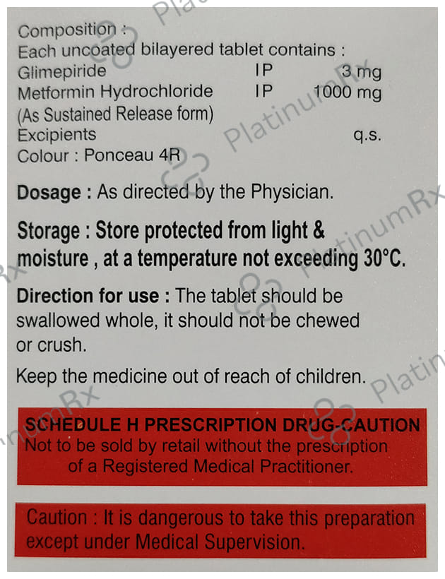 Glimecaid-M 3 Forte Tablet SR
