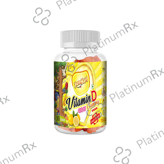 Yummyum Vitamin D 400IU Lemon Flavour Gluten Free Gummy 30s