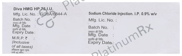 Diva Hmg HP 75IU Injection