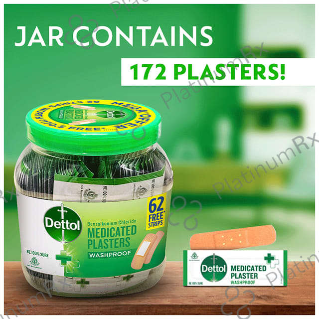 Dettol Medicated Plaster Washproof 172s