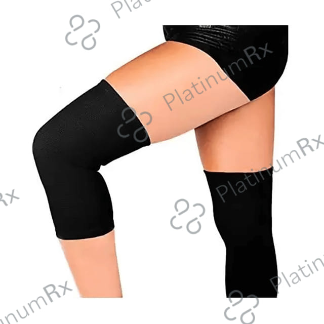 Superfine Comfort Knee Capsule Support for Joint Pain, Arthritis, Sports, Gym, Running and Injury Black Medium 1 Unit