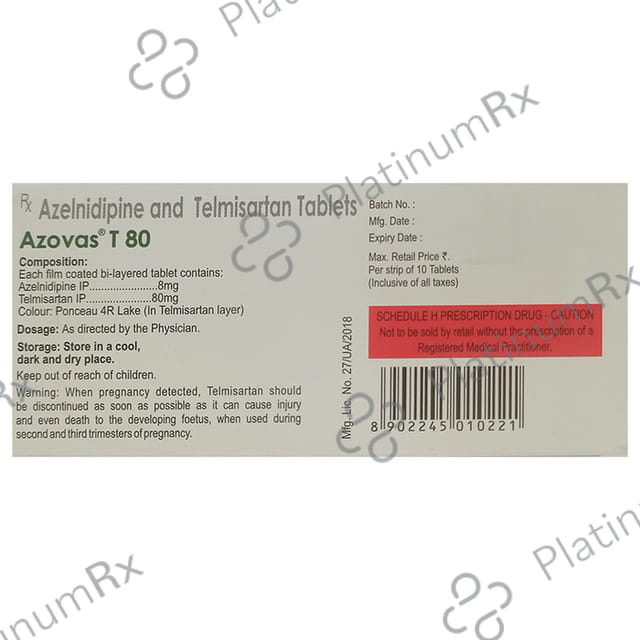 Azovas T 80 Tablet