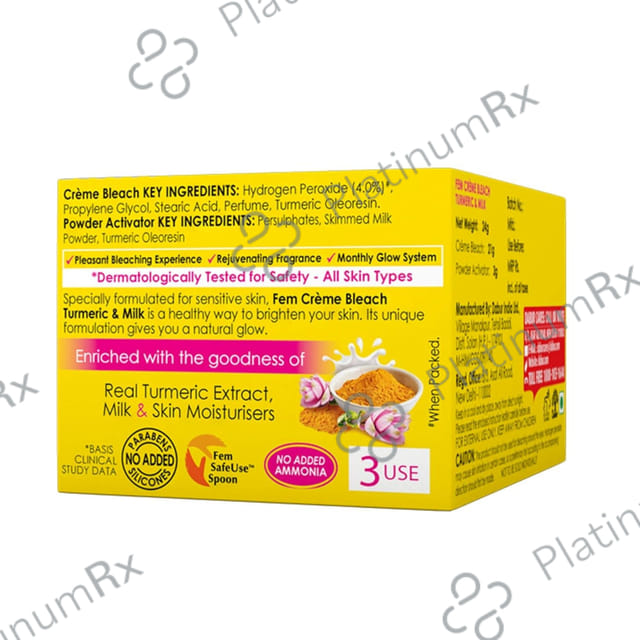 Fem Creme Bleach Turmeric 8gm
