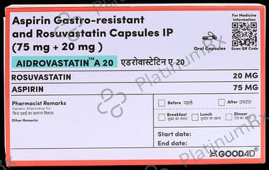 Aidrovastatin A 20/75mg Capsule 10s