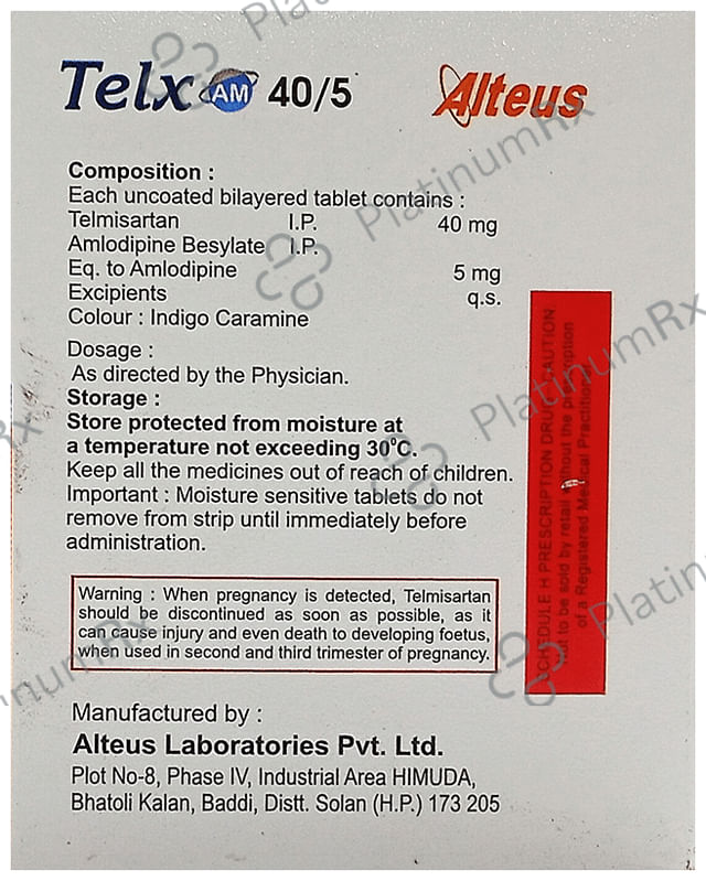 Telx AM 40/5mg Tablet 15s