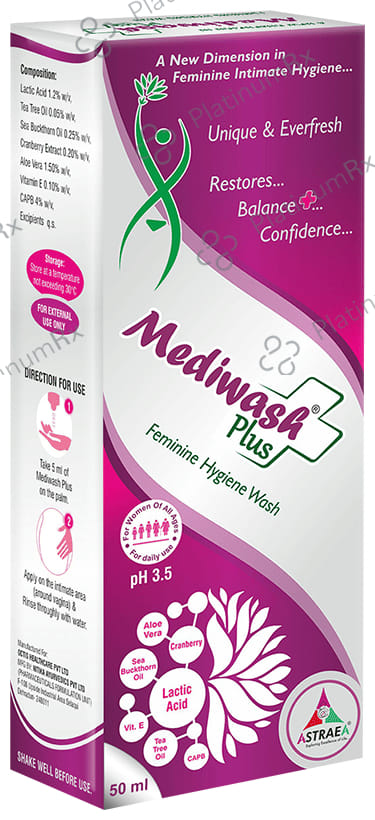 Mediwash Plus Feminine Hygiene Wash 50ml