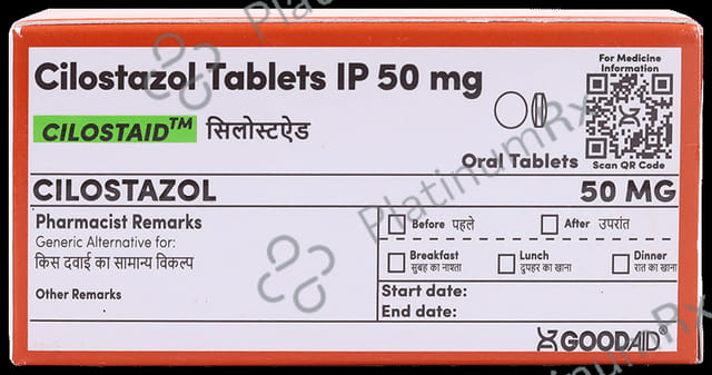 Cilostaid 50mg Tablet 10s