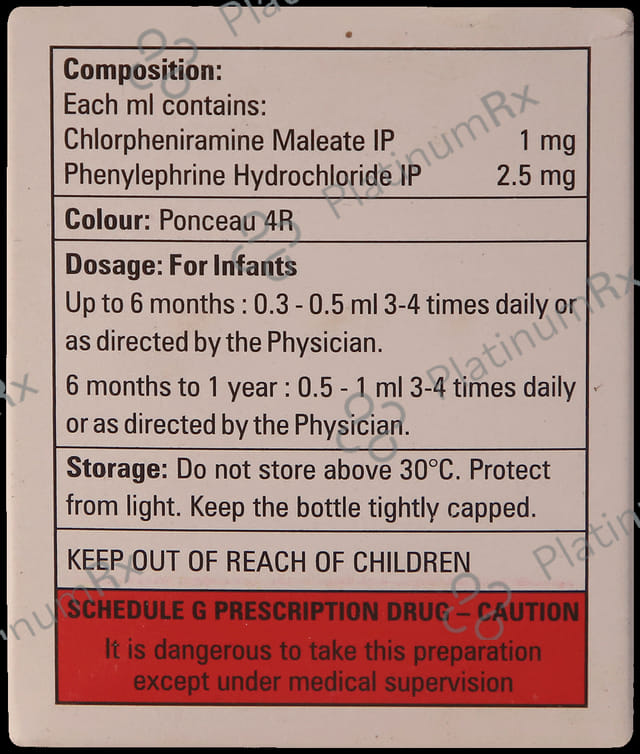 Contus Paediatric 1/2.5mg Oral Drops 15ml