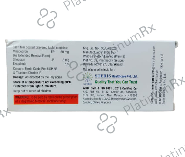 Silodosia M 50/8mg Tablet ER 10s
