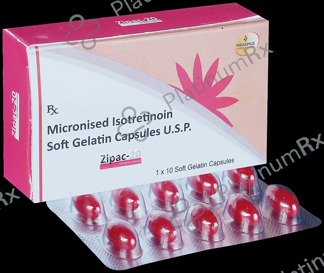 Zipac 20mg Soft Gelatin Capsule 10s