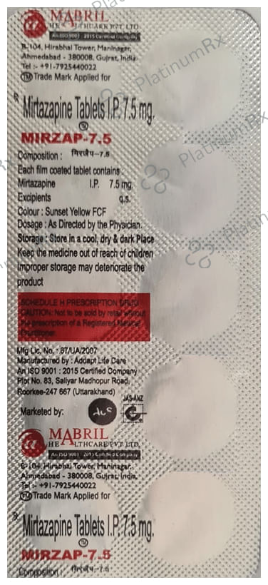Mirzap 7.5 Tablet