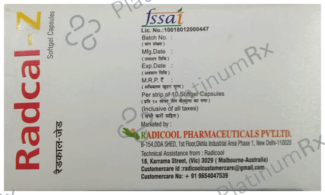 Radcal Z Soft Gelatin Capsule 10s