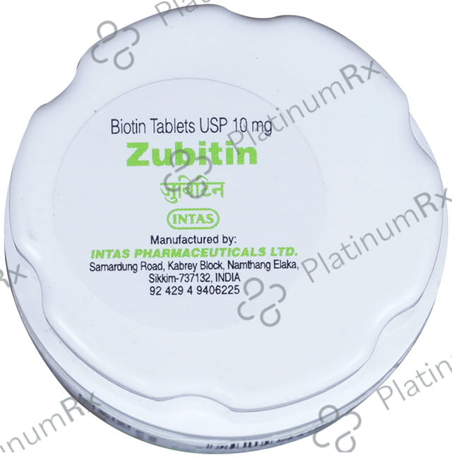 Zubitin 10000mcg Tablet 30s