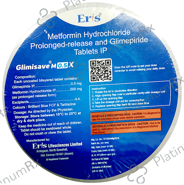 Glimisave M 0.5mg X Tablet 30s
