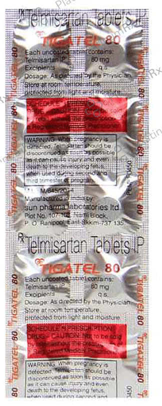 Tigatel 80mg Tablet 10s