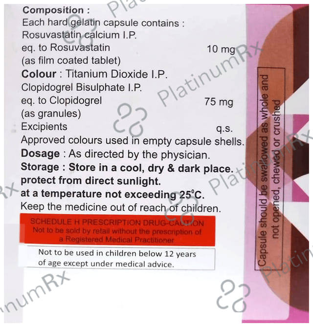 Accrosuv C 10/75mg Capsule 10s