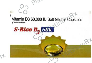 S-Rise D3 60K Soft Gelatin Capsule