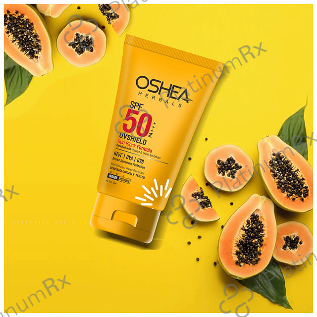 Oshea Herbals UVShield Sun Block Formula SPF 50 Cream 120gm