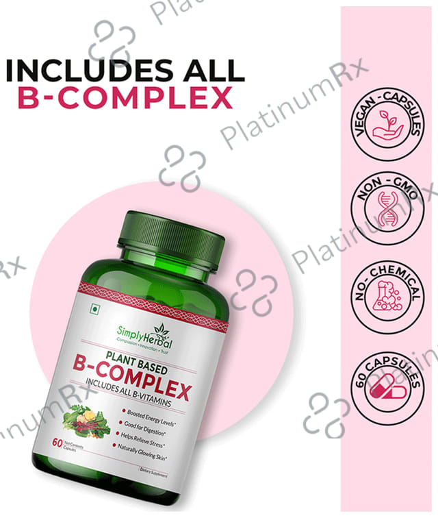 Simply Herbal Plant Based B Complex Capsule