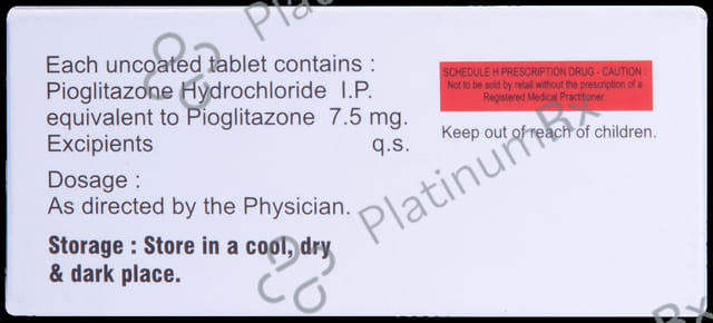 Pioglaz 7.5mg Tablet 10s