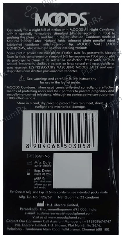 MOODS Allnight Condom 20s