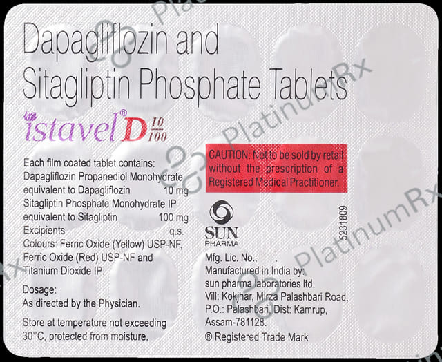 Istavel D 10/100mg Tablet 15s