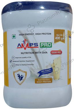 Amps Pro Protein Powder Delicious Vanilla Sugar Free