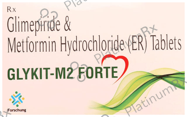 Glykit M 2/1000mg Forte Tablet ER 10s