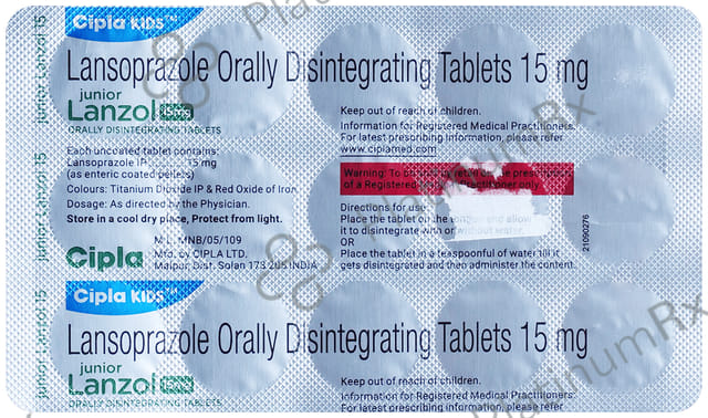 Junior Lanzol 15mg Tablet DT 15s