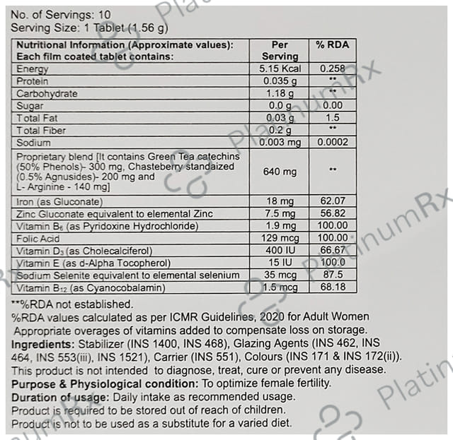 Ferpill F Tablet 10s