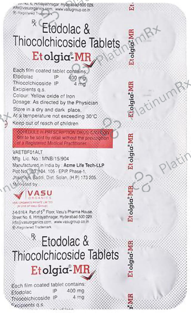Etolgia MR 400/4mg Tablet 10s