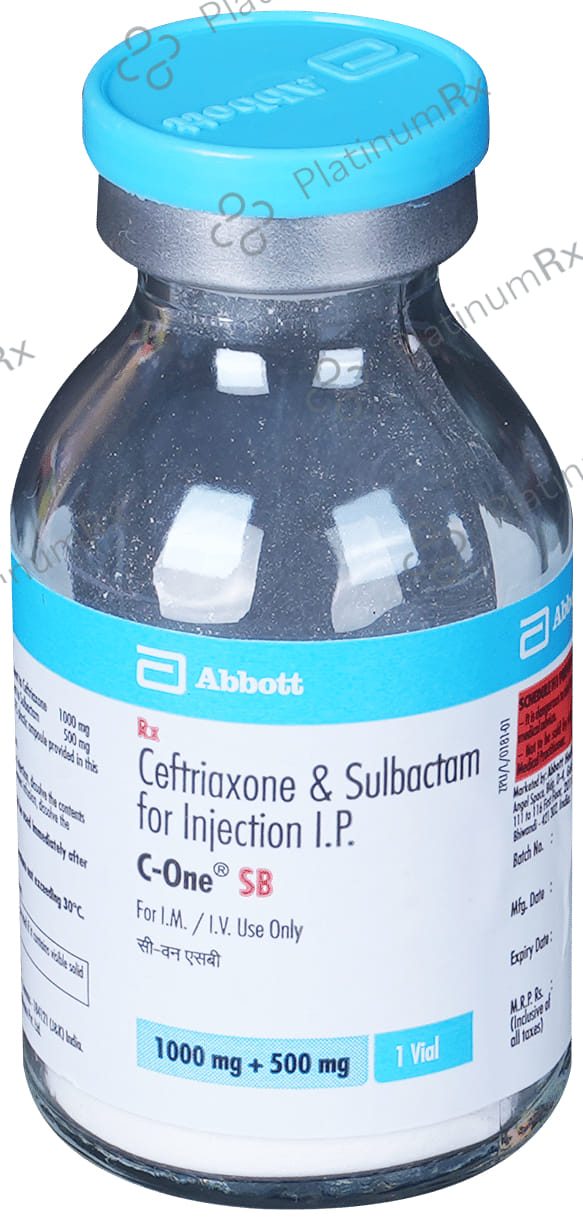 C One SB 1000/500mg Injection (WFI) 1s