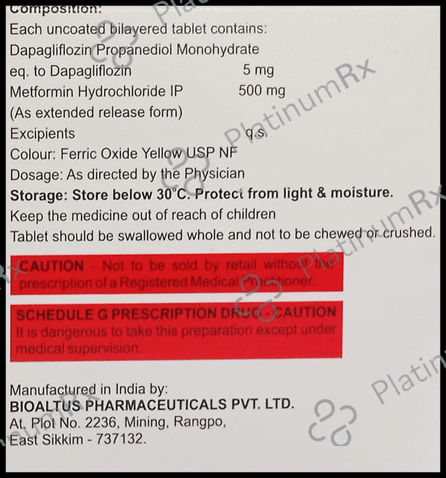 Dexiglu M 5/500mg Tablet ER 10s