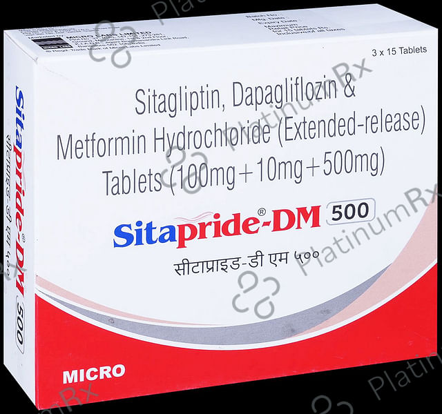 Sitapride DM 10/500/100mg Tablet 15s