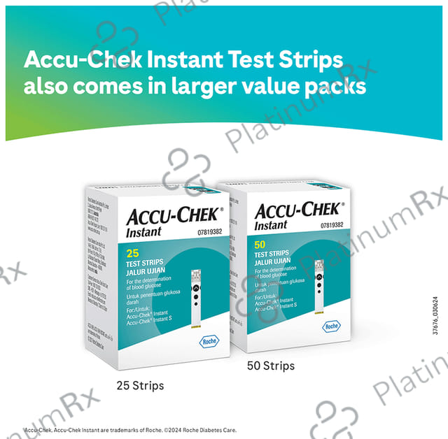 Accu Chek Instant Test Strip (Only Strip) 10s
